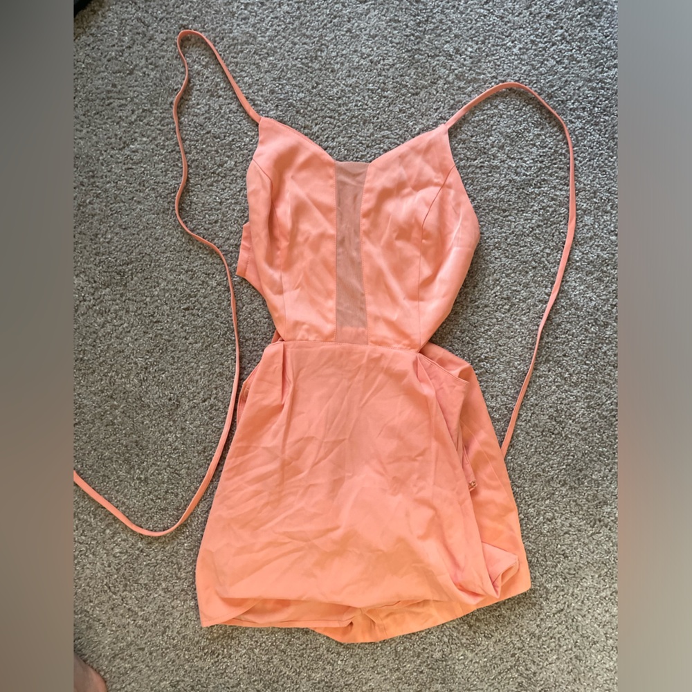 Coral mini Revolve dress. Only worn once